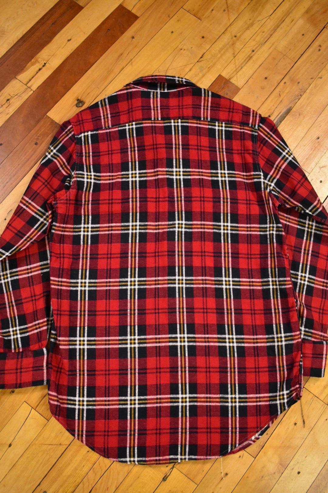 トップス 60s 70s vintage printed flannel shirt 60s 70s Flannel Shirt Size Small Printed Cotton Vintage - Etsy