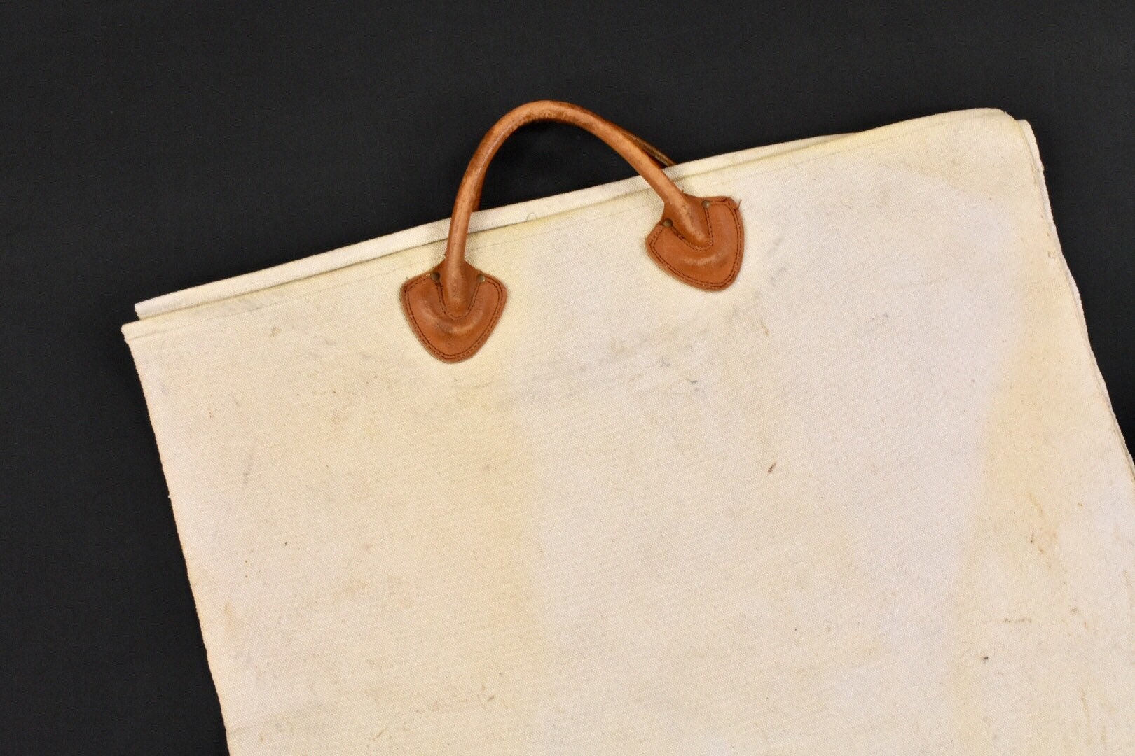 60s LL Bean Log Carrier Heavy Duty Canvas Leather Handles Vintage Etsy