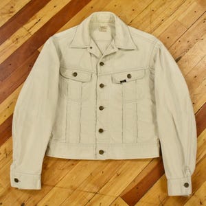 Vintage 90s: Lee 101-J Westerner Cotton Slim Jacket - Beige