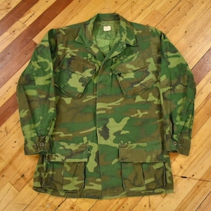 その他 01 Vietnam ERDL jacket M-S vintage US Vietnam Era USMC 1969 ERDL Jungle Jacket Uniform Slant