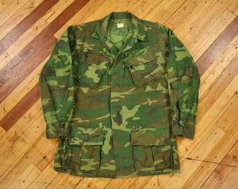 70s Melton Wool CPO Size 2XL Navy Utility Shirt-jacket