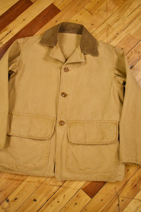 50s Field Jacket Size Small Duck Canvas Hunting V… - image 2