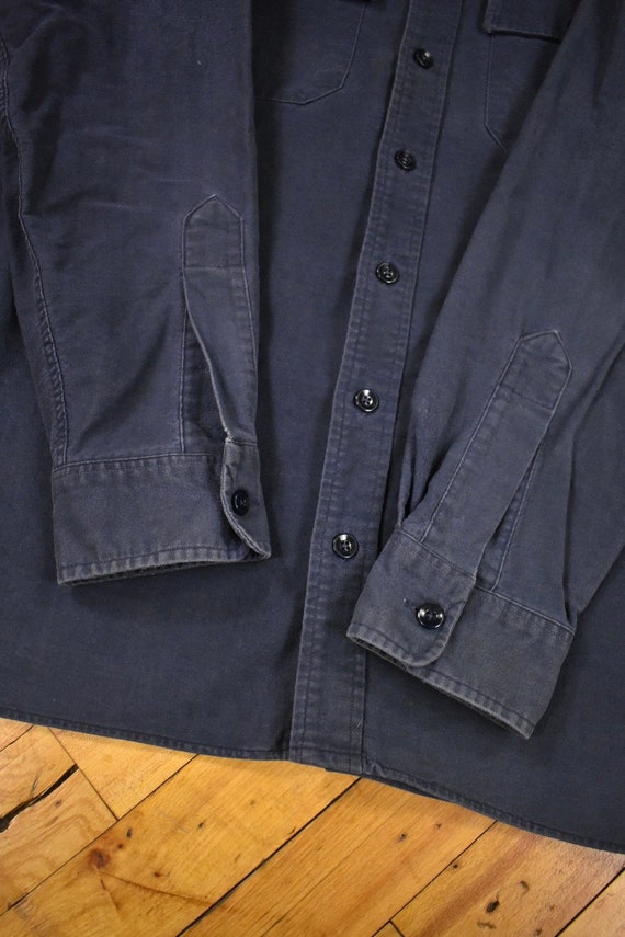 70s 80s LL Bean Chamois Shirt Size XL Cotton Flan… - image 5