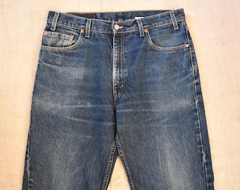 90s Levi’s 505 Größe 36 x 32 Dark Wash Vintage Denim Made In USA