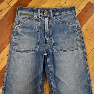 Jeansy Carter's z lat 50. Rozmiar 26 x 26 Denim Vintage Wyblakłe Zniszczone