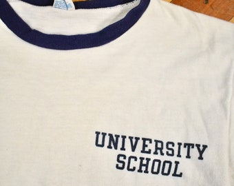 Vintage Champion T-Shirt St Mary's University Rattler Country 70s