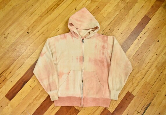 60s 70s Zip up Hoodie Size Small Faded Sweatshirt Vintage Etsy UK