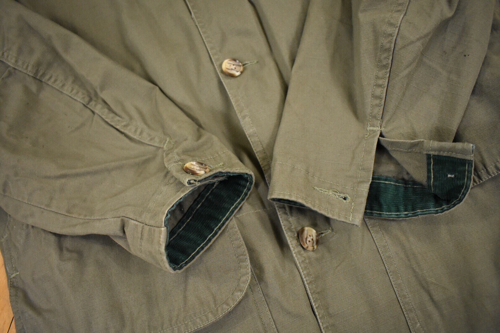 LL Bean M/L Rip-Stop Poplin Cotton Hunting Jacket Field Coat | Etsy