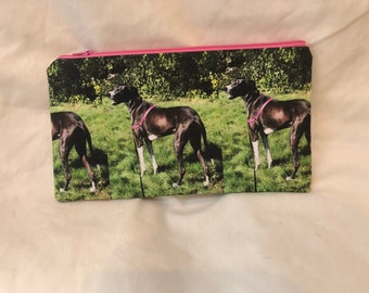 Great Gift - Personalized Gift - Custom Notions Bag, Made from your dog, cat, pet picture, Notions, Pencil Case, Phone purse, Makeup Bag