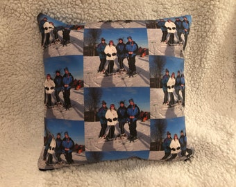 Great Gift, Personalized Pillow, Custom Pillow, 12 X 12 Keepsake Pillow, Made from your favorite photo! A momento of whatever you want!