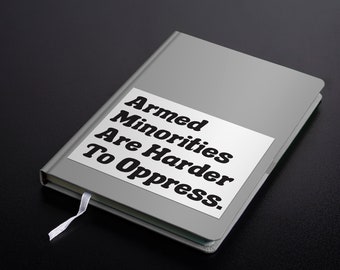Minimalist "Armed Minorities are Harder to Oppress" Decal/Sticker