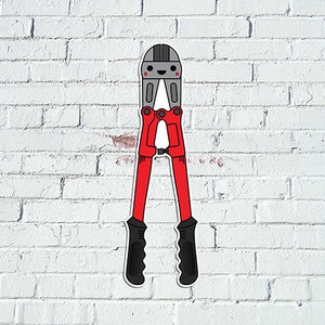 Kawaii Bolt Cutters Decal/Sticker