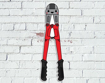 Kawaii Bolt Cutters Decal/Sticker