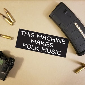 This Machine Makes Folk Music Sticker/Decal Case