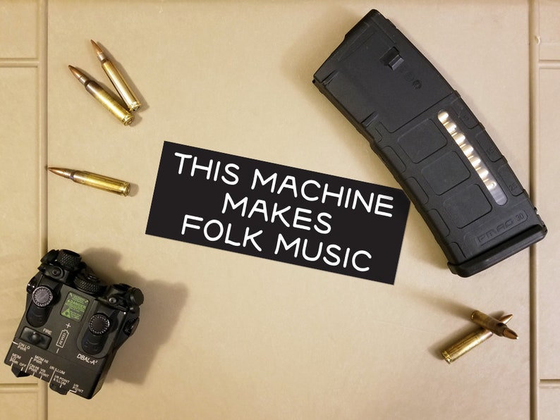 This Machine Makes Folk Music Sticker/Decal Case