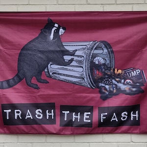 Trash The Fash Waschbär Flagge - 3x5