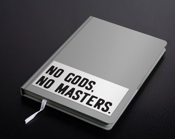 Minimalist "No Gods, No Masters" Decal/Sticker
