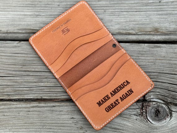 Rico Inc USC Trojans Tri-Fold Wallet - Laser-Engraved Vegan