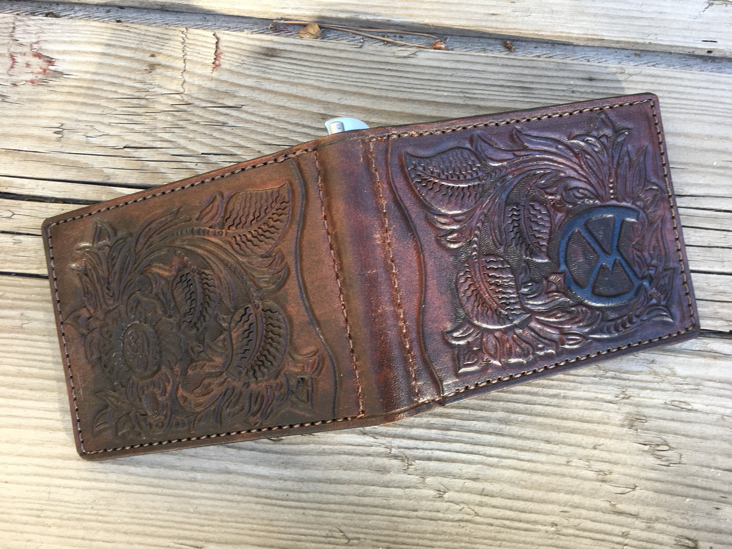 Custom madeto Order Outdoorsmen Wallet With Buck Design Etsy