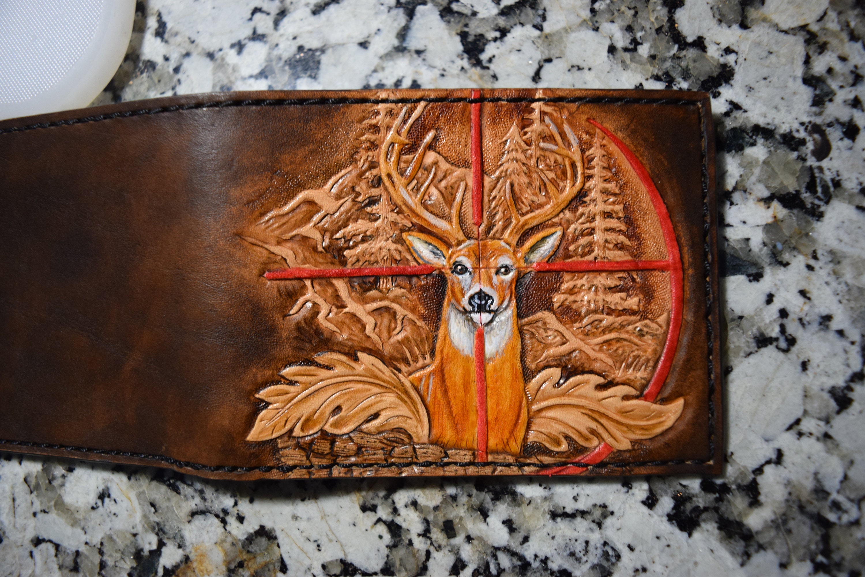 Custom madeto Order Outdoorsmen Wallet With Buck Design Etsy