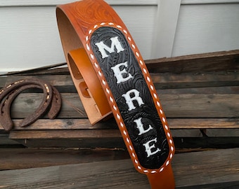 Custom Merle Haggard Style Guitar Strap