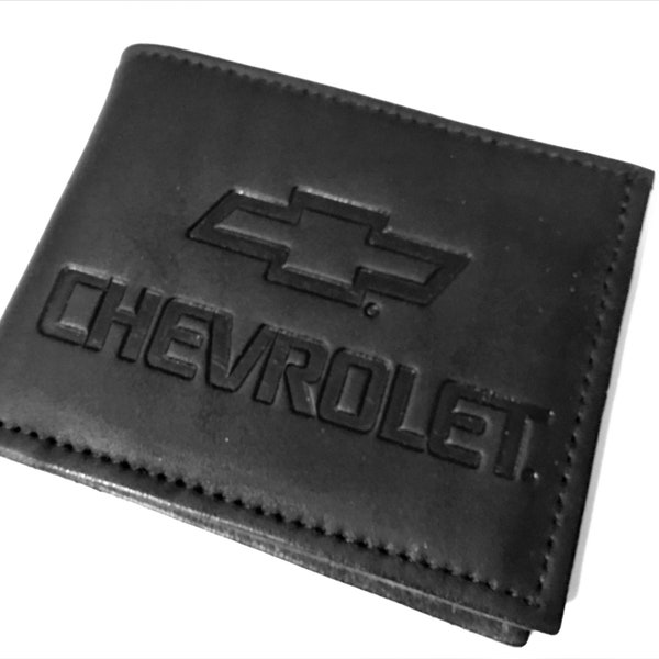 Chevrolet Bowtie Wallet/ Black Chevy Bifold Wallet