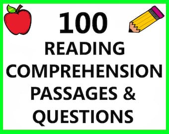 1st 2nd 3rd 4th Grade Reading Comprehension Passages Short Stories Paragraph Question Worksheets English Language Art ESL Activity Exercises