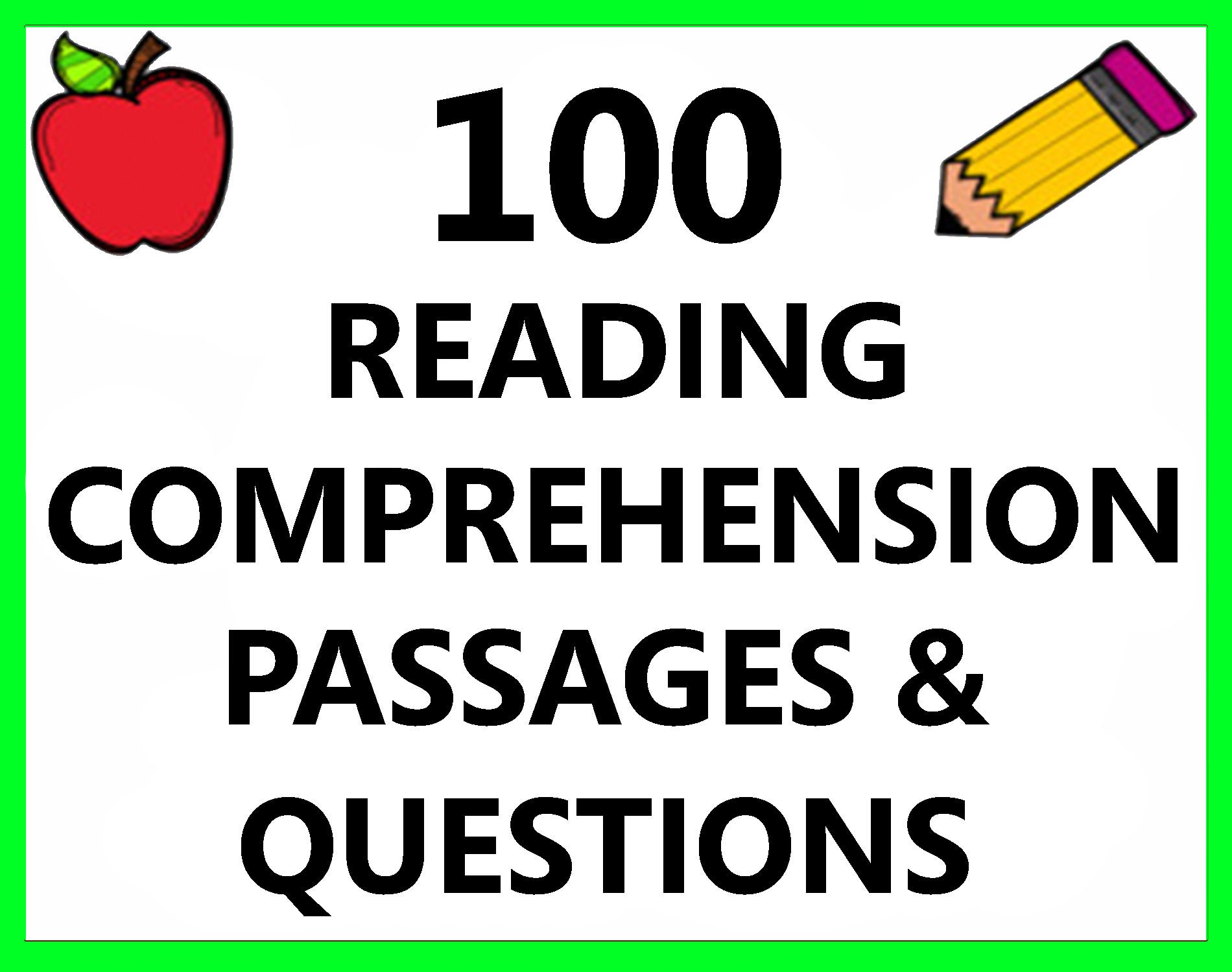 1st 2nd 3rd 4th grade reading comprehension passages etsy