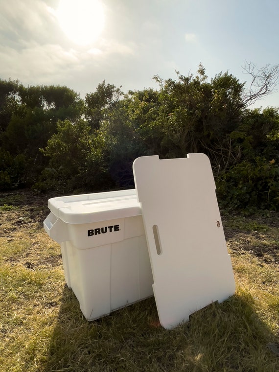 Portable Storage Table Top brute Tote for Camping, Barbecues