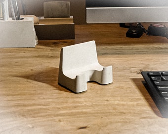 Phone Holder, Concrete Phone Stand, Tablet Holder, Card Holder