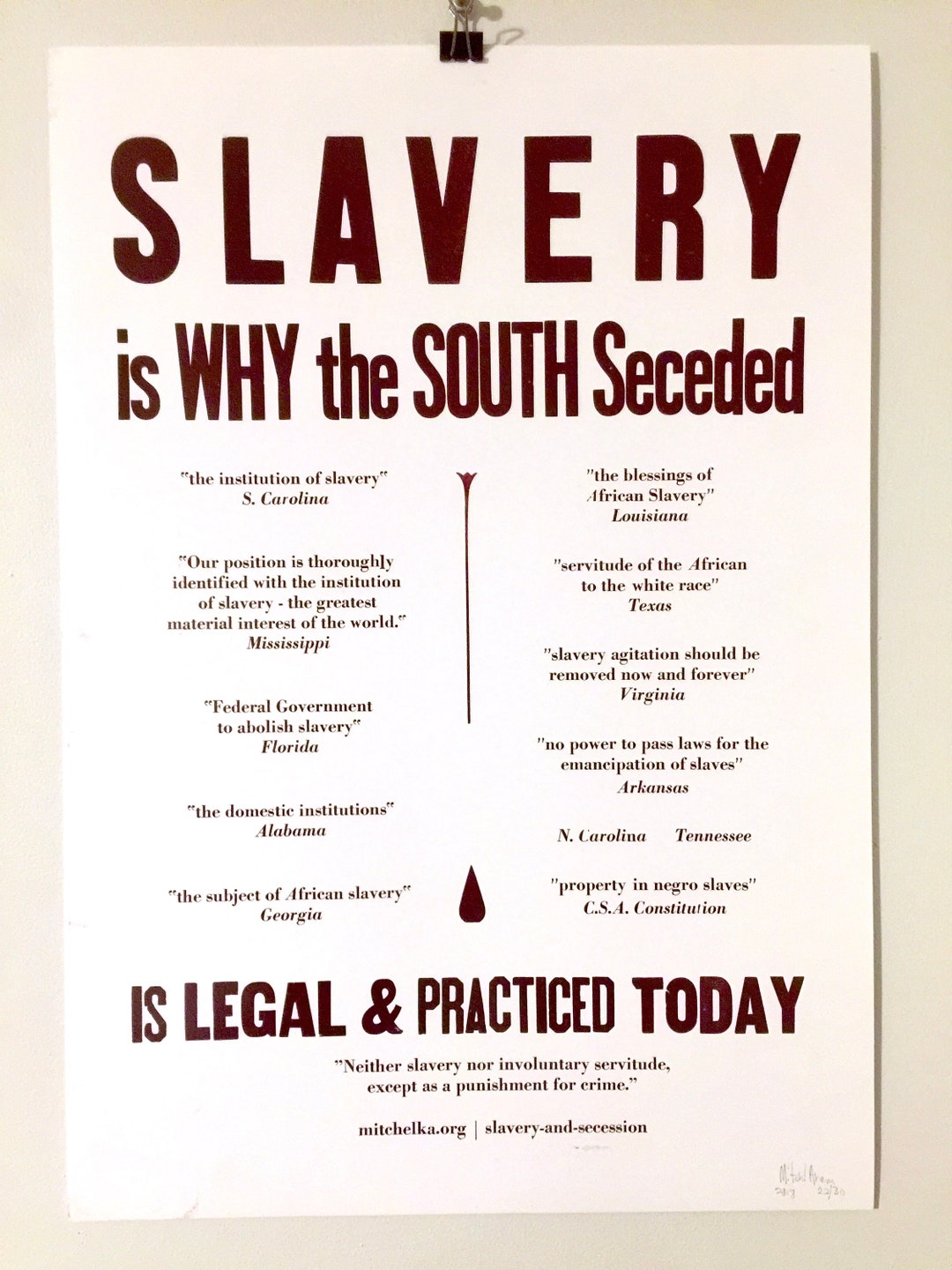 Seceded Slavery is Why the South Seceded Poster - Etsy