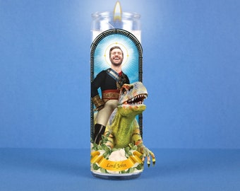 Vela de Oração de Santo Personalizada: Presente Personalizado para Animais de Estimação ou Família