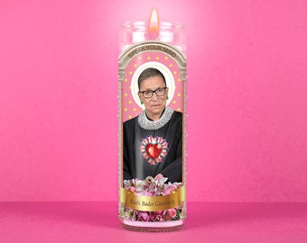 Vela Votiva Ruth Bader Ginsburg: Vela Santa RBG