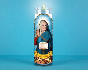 Rainha dos Vícios: Vela de Oração do Santo Personalizada