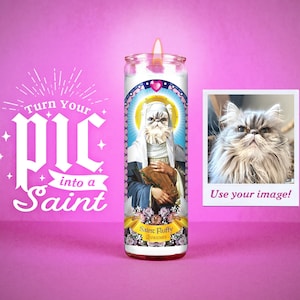 Count Your Blessings: Custom Prayer Candle | Unscented | 7 Day Candle | Holiday gift idea | Funny unique gift | Catholic | Pet | Gag Gift