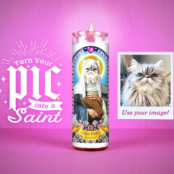 Count Your Blessings: Custom Prayer Candle | Unscented | 7 Day Candle | Holiday gift idea | Funny unique gift | Catholic | Pet | Gag Gift