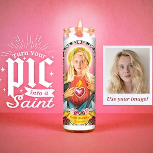 Holy Smokes: Custom Prayer Candle, Maid of Honor Gift, Funny unique gift, Catholic candle, Unscented, 7 Day Candle, Valentines Day Gift Idea