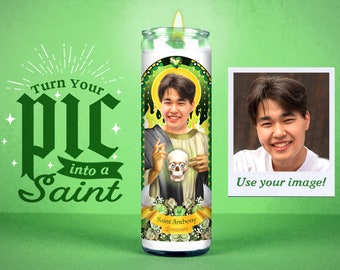 Vela de oração com foto personalizada: presente engraçado para um amigo, elefante branco
