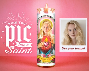 Holy Smokes: Custom Prayer Candle, Maid of Honor Gift, Funny unique gift, Catholic candle, Unscented, 7 Day Candle, Valentines Day Gift Idea