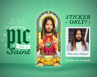 Adesivo de selfie de santo personalizado: decalque com foto personalizado