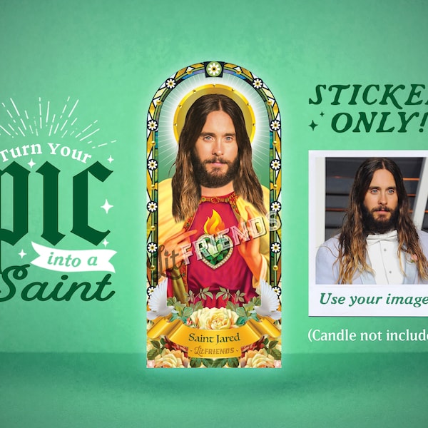 Custom Saint Selfie Sticker: Personalized Photo Decal