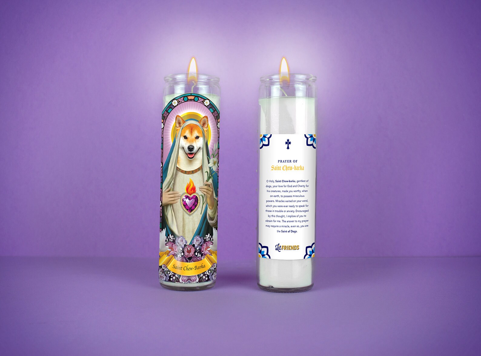 a Saint Custom Prayer Candle Valentines gift idea Etsy