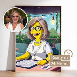 Benutzerdefiniertes Cartoon-Art-Porträt | Personalisierte Cartoon Schnelle Lieferung | Urlaub Geschenk | Option für digitale Datei | Einzigartige Zeichnung im Illustrations-Stil