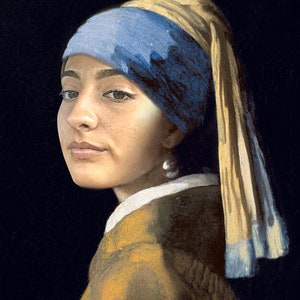 Pearl Earring: Customizable Portrait for pets, friends and celebrities. image 2