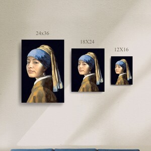 Pearl Earring: Customizable Portrait for pets, friends and celebrities. image 4