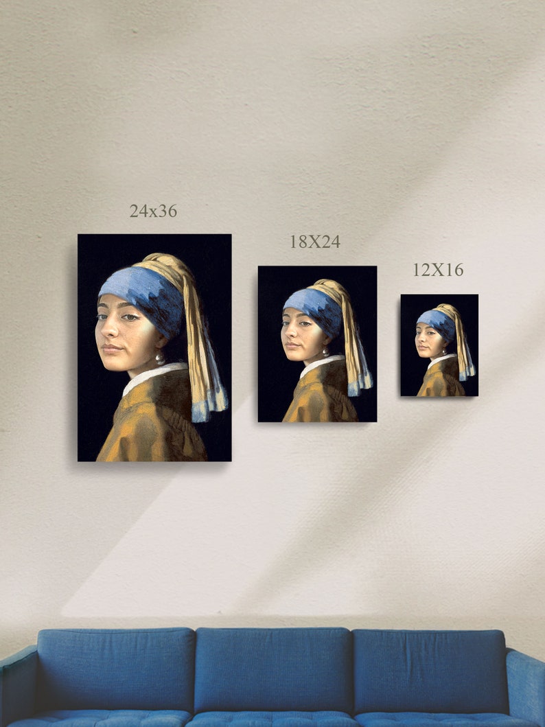 Pearl Earring: Customizable Portrait for pets, friends and celebrities. image 4