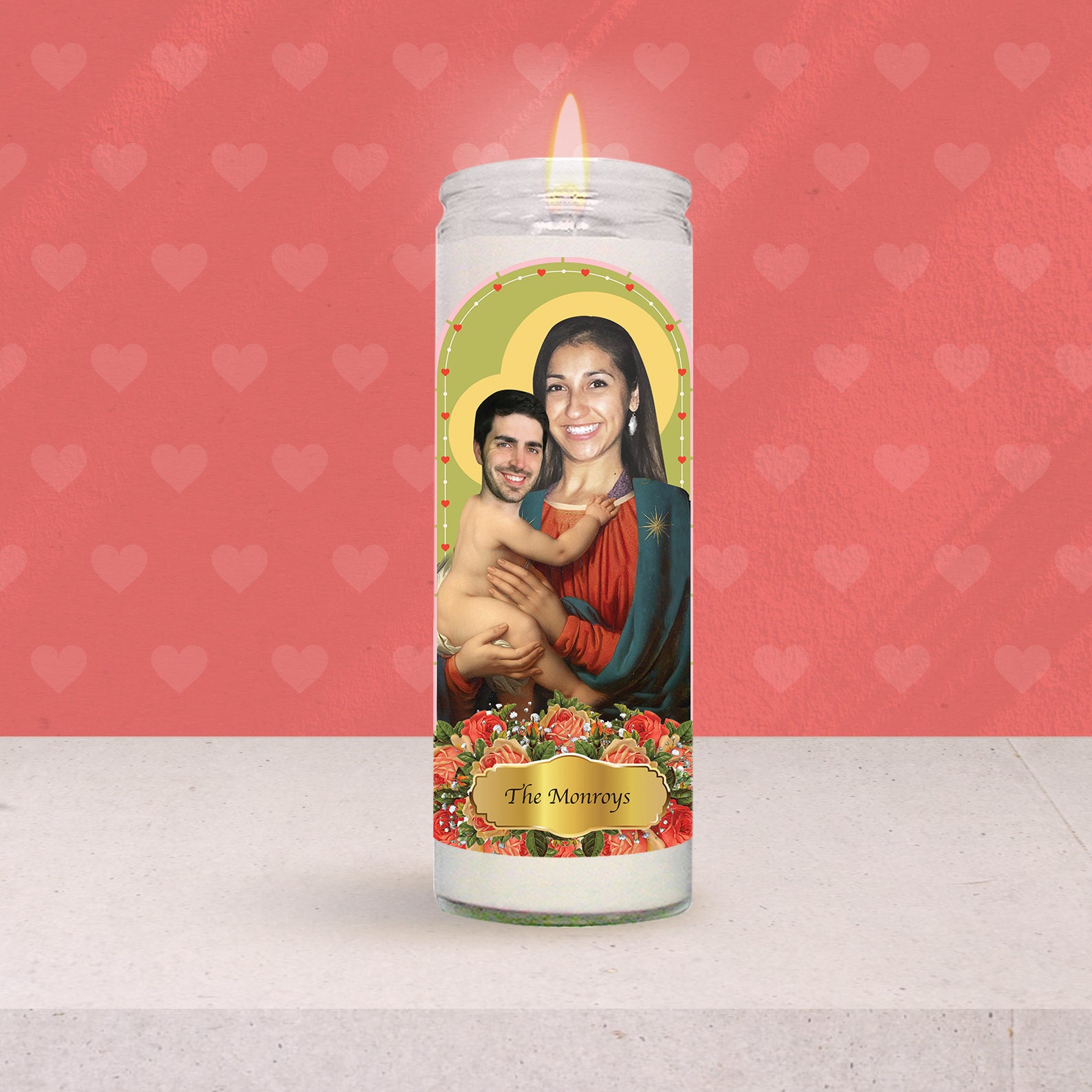 Love Fire Custom Prayer Candle 7 Day Votive Candle Etsy