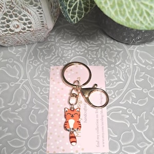Cat Keyring - Orange Tabby.