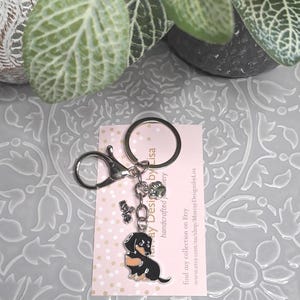 Dog Keyring - Dachshund.