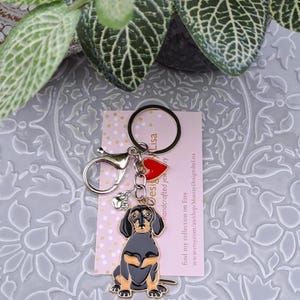 Dog Keyring - Dachshund.